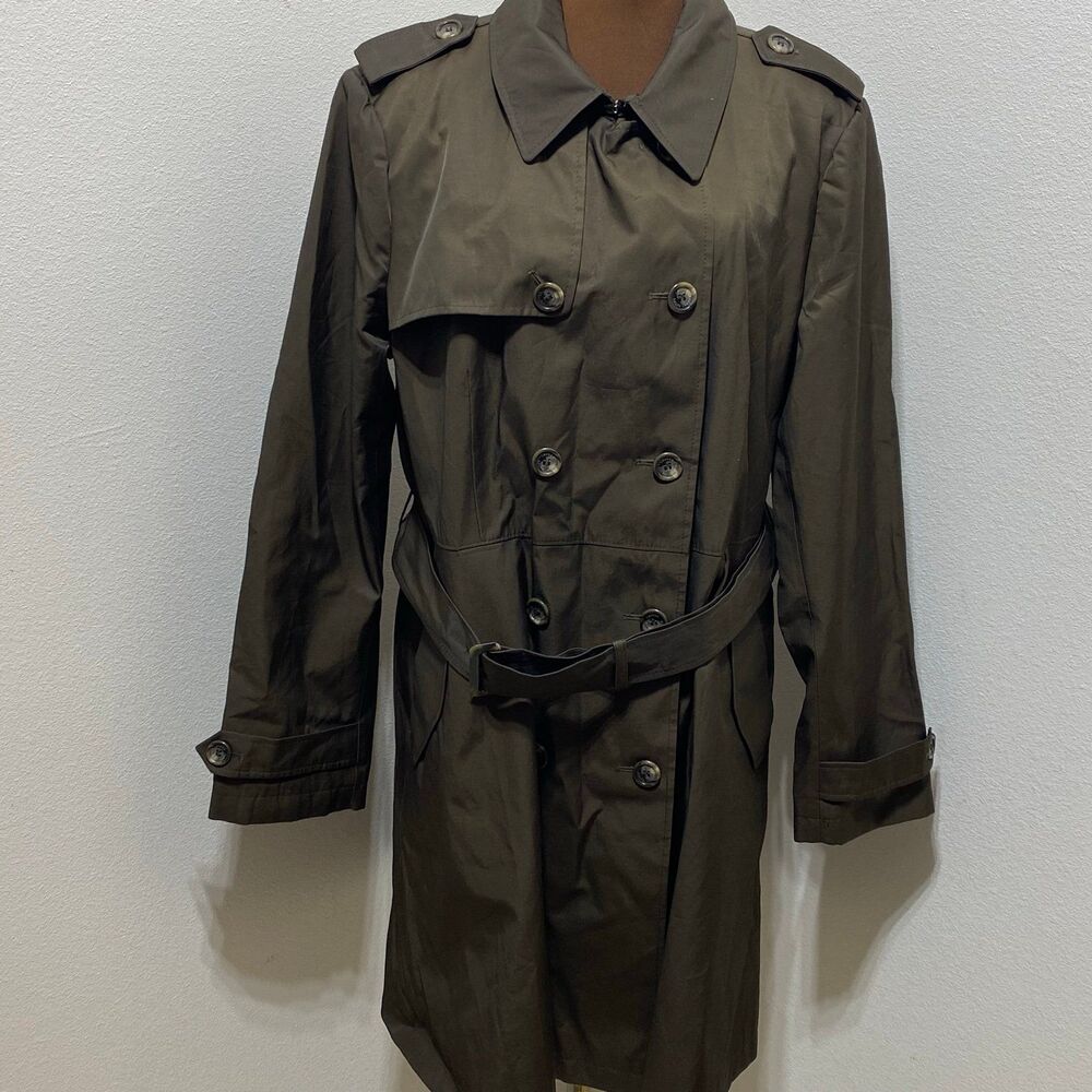 Lauren Ralph Lauren Brown Trench Coat No Size Tag See Measurements Fully Lined